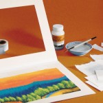 Kit montaggio museale: colla di amido + nastro tessuto + carta giapponese