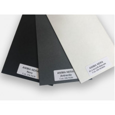 Passepartout ANIMA NERA colore double-face Bianco Naturale / Avorio Liscio - Confezione da 5 fogli