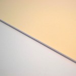 Passepartout MUSEUMBOARD 1,9mm 81x120cm double-face Bianco Naturale / Vaniglia - Confezione da 10 fogli