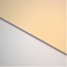 Passepartout MUSEUMBOARD 1,9mm 81x120cm double-face Bianco Naturale / Vaniglia - Confezione da 10 fogli